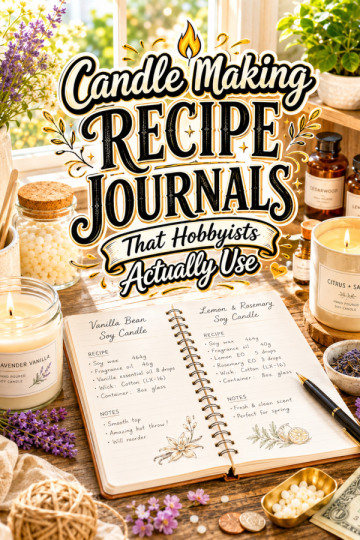 Candle Making Recipe Journals That Hobbyists Actually Use
