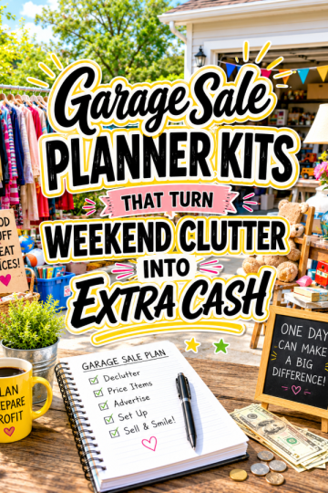 Garage Sale Planner Kits That Turn Weekend Clutter Into Extra Cash