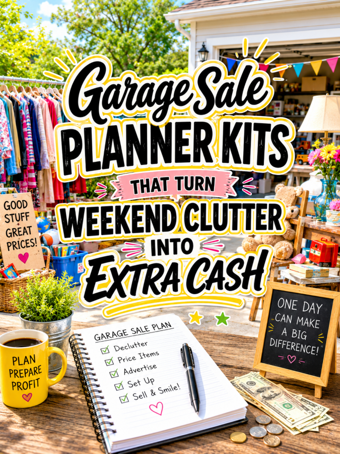 Garage Sale Planner Kits That Turn Weekend Clutter Into Extra Cash Garage Sale Planner Kits That Turn Weekend Clutter Into Extra Cash