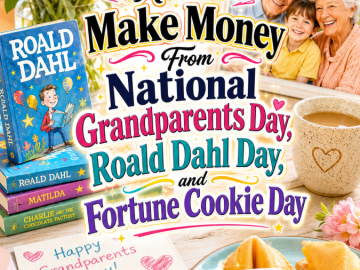 How to Make Money From National Grandparents Day, Roald Dahl Day, and Fortune Cookie Day