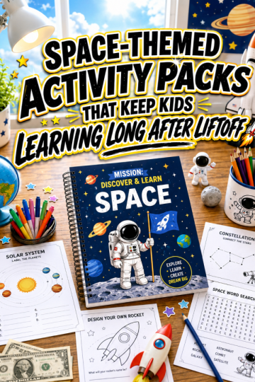 Space-Themed Activity Packs That Keep Kids Learning Long After Liftoff
