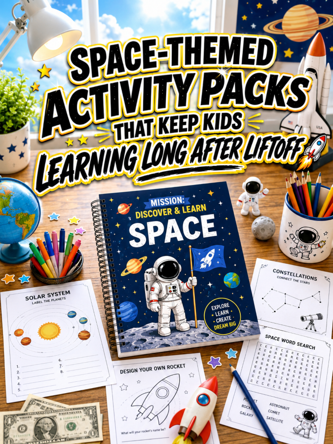 Space-Themed Activity Packs That Keep Kids Learning Long After Liftoff Space-Themed Activity Packs That Keep Kids Learning Long After Liftoff