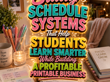 Study Schedule Systems That Help Students Learn Smarter While Building a Profitable Printable Business