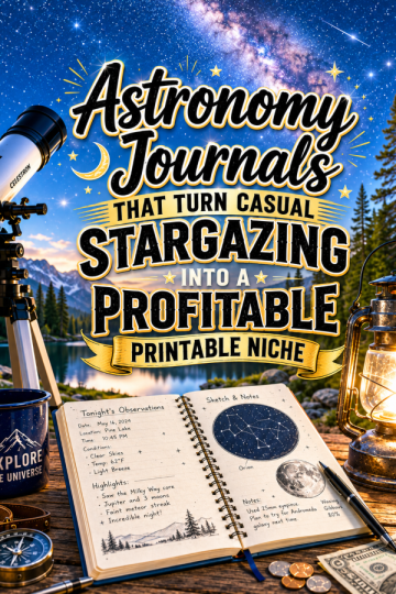 Astronomy Journals That Turn Casual Stargazing Into a Profitable Printable Niche