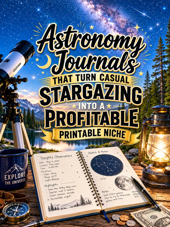 Astronomy Journals That Turn Casual Stargazing Into a Profitable Printable Niche
