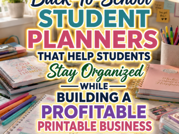Back-To-School Student Planners That Help Students Stay Organized While Building a Profitable Printable Business
