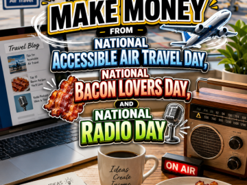 How to Make Money From National Accessible Air Travel Day, National Bacon Lovers Day, and National Radio Day How to Make Money From National Accessible Air Travel Day, National Bacon Lovers Day, and National Radio Day