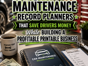 Car Maintenance Record Planners That Save Drivers Money While Building a Profitable Printable Business Car Maintenance Record Planners That Save Drivers Money While Building a Profitable Printable Business