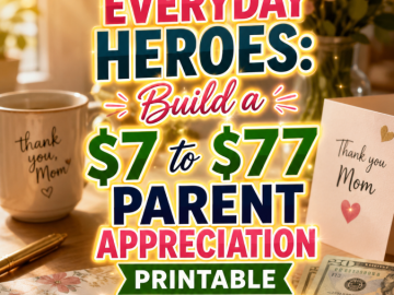 Celebrate Everyday Heroes: Build a  to  Parent Appreciation Printable Product Ladder