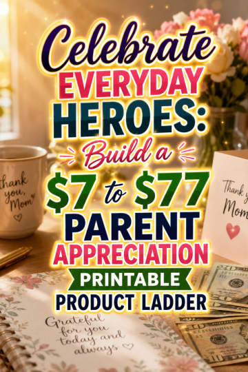 Celebrate Everyday Heroes: Build a  to  Parent Appreciation Printable Product Ladder