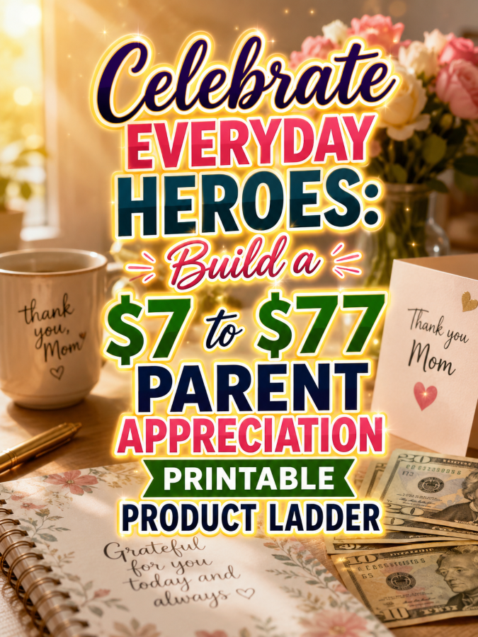 Celebrate Everyday Heroes: Build a  to  Parent Appreciation Printable Product Ladder