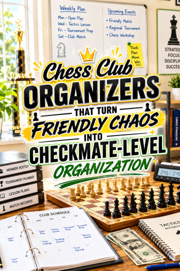 Chess Club Organizers That Turn Friendly Chaos Into Checkmate-Level Organization