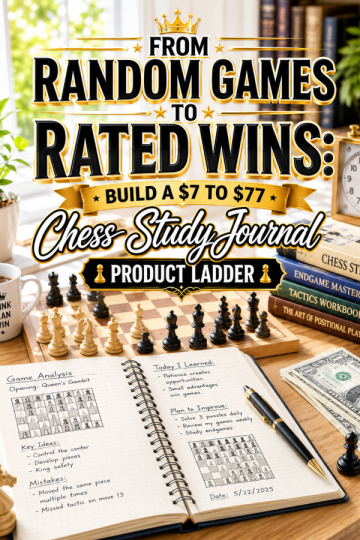 From Random Games to Rated Wins: Build a  to  Chess Study Journal Product Ladder