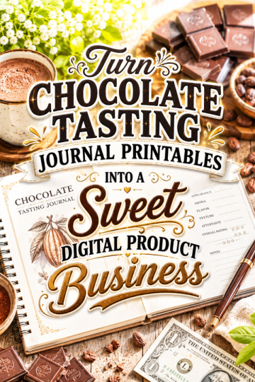Turn Chocolate Tasting Journal Printables Into a Sweet Digital Product Business