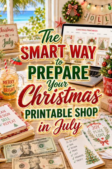 The Smart Way to Prepare Your Christmas Printable Shop in July