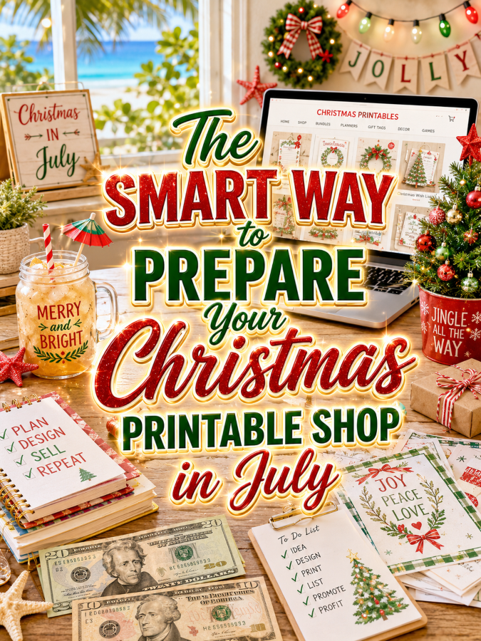 The Smart Way to Prepare Your Christmas Printable Shop in July The Smart Way to Prepare Your Christmas Printable Shop in July