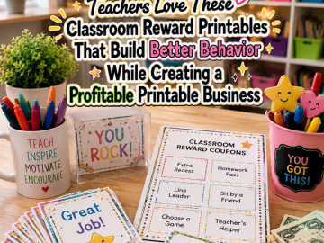 Teachers Love These Classroom Reward Printables That Build Better Behavior While Creating a Profitable Printable Business