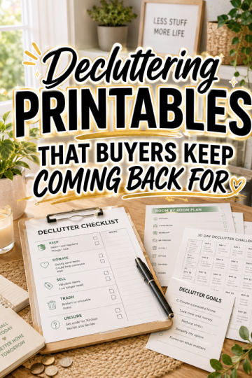 Decluttering Printables That Buyers Keep Coming Back For