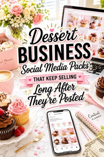 Dessert Business Social Media Packs That Keep Selling Long After They’re Posted