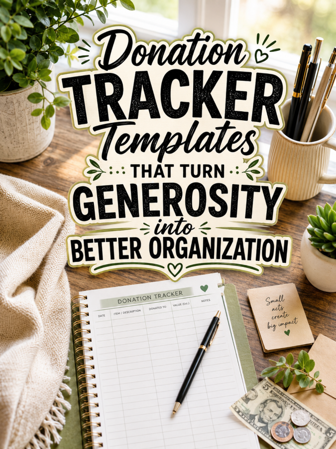 Donation Tracker Templates That Turn Generosity Into Better Organization
