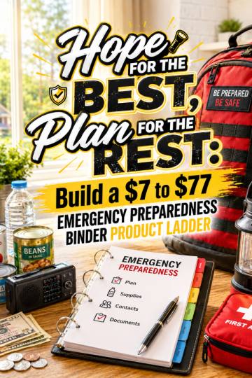 Hope for the Best, Plan for the Rest: Build a  to  Emergency Preparedness Binder Product Ladder