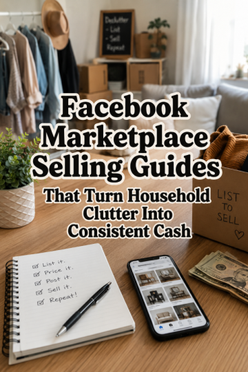 Facebook Marketplace Selling Guides That Turn Household Clutter Into Consistent Cash