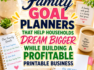 Family Goal Planners That Help Households Dream Bigger While Building a Profitable Printable Business