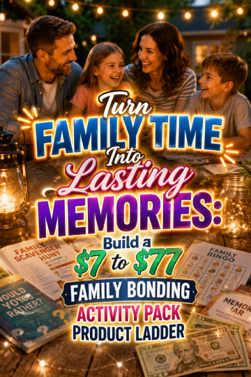 Turn Family Time Into Lasting Memories: Build a  to  Family Bonding Activity Pack Product Ladder