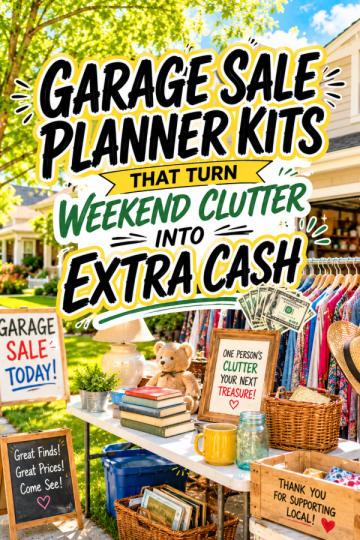 Garage Sale Planner Kits That Turn Weekend Clutter Into Extra Cash