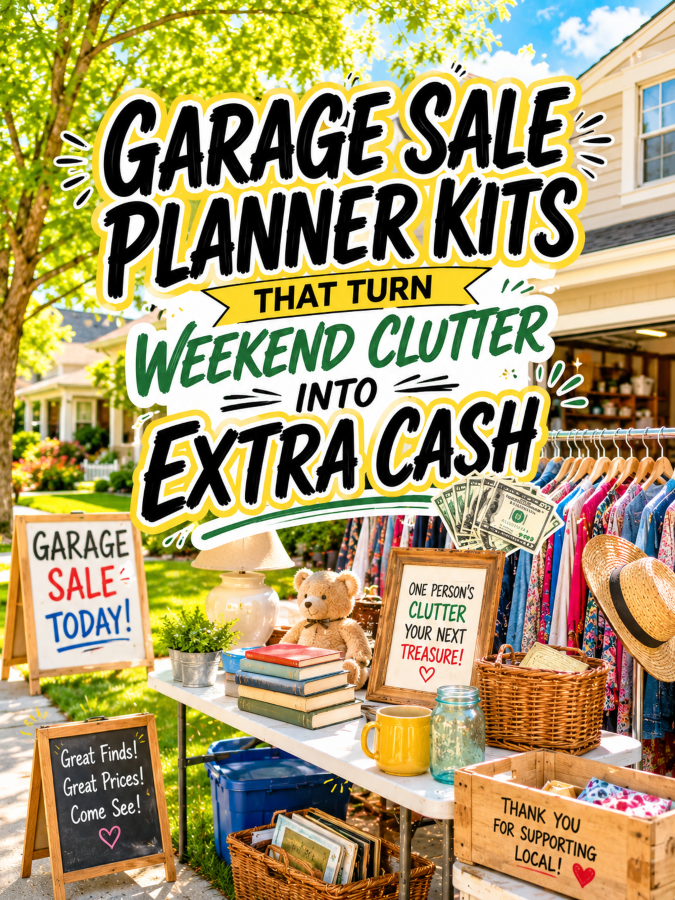 Garage Sale Planner Kits That Turn Weekend Clutter Into Extra Cash Garage Sale Planner Kits That Turn Weekend Clutter Into Extra Cash