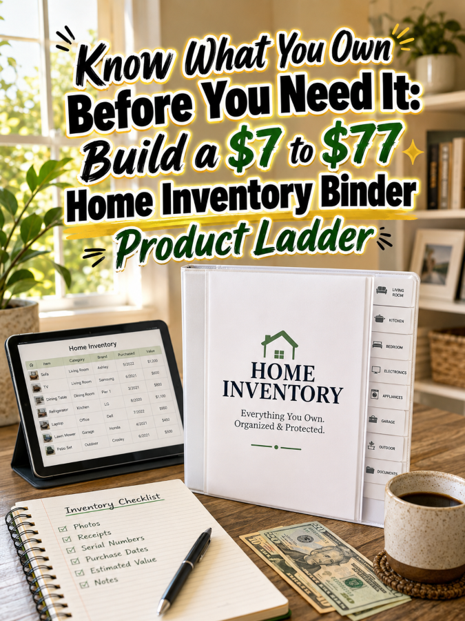 Know What You Own Before You Need It: Build a to Home Inventory Binder Product Ladder Know What You Own Before You Need It: Build a to Home Inventory Binder Product Ladder