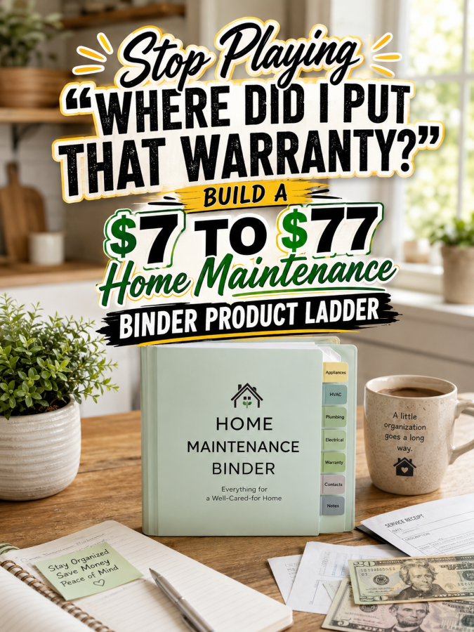 Stop Playing “Where Did I Put That Warranty?”: Build a to Home Maintenance Binder Product Ladder Stop Playing “Where Did I Put That Warranty?”: Build a to Home Maintenance Binder Product Ladder