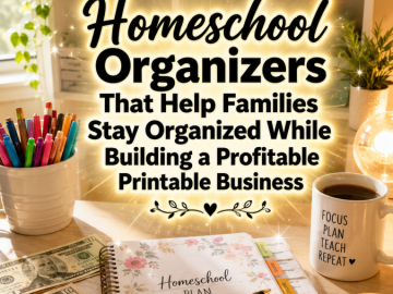 Homeschool Organizers That Help Families Stay Organized While Building a Profitable Printable Business