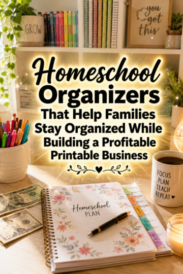 Homeschool Organizers That Help Families Stay Organized While Building a Profitable Printable Business