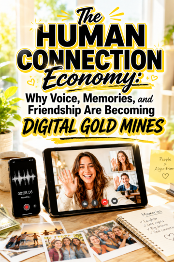The Human Connection Economy: Why Voice, Memories, and Friendship Are Becoming Digital Gold Mines