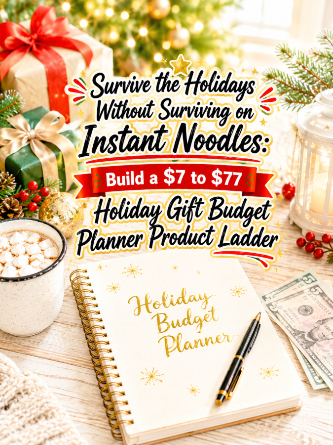 Survive the Holidays Without Surviving on Instant Noodles: Build a to Holiday Gift Budget Planner Product Ladder Survive the Holidays Without Surviving on Instant Noodles: Build a to Holiday Gift Budget Planner Product Ladder