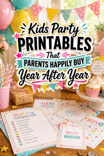 Kids Party Printables That Parents Happily Buy Year After Year