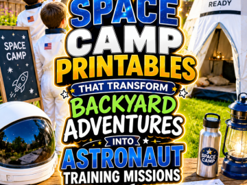 Kids Space Camp Printables That Transform Backyard Adventures Into Astronaut Training Missions