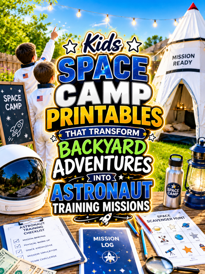 Kids Space Camp Printables That Transform Backyard Adventures Into Astronaut Training Missions Kids Space Camp Printables That Transform Backyard Adventures Into Astronaut Training Missions