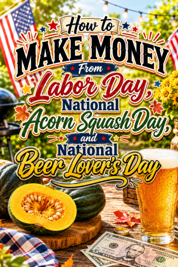 How to Make Money From Labor Day, National Acorn Squash Day, and National Beer Lover’s Day
