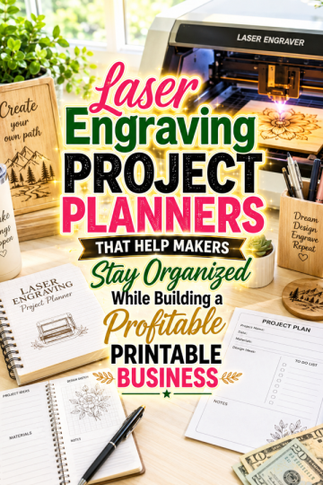 Laser Engraving Project Planners That Help Makers Stay Organized While Building a Profitable Printable Business
