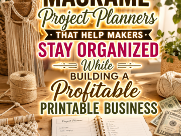Macramé Project Planners That Help Makers Stay Organized While Building a Profitable Printable Business Macramé Project Planners That Help Makers Stay Organized While Building a Profitable Printable Business