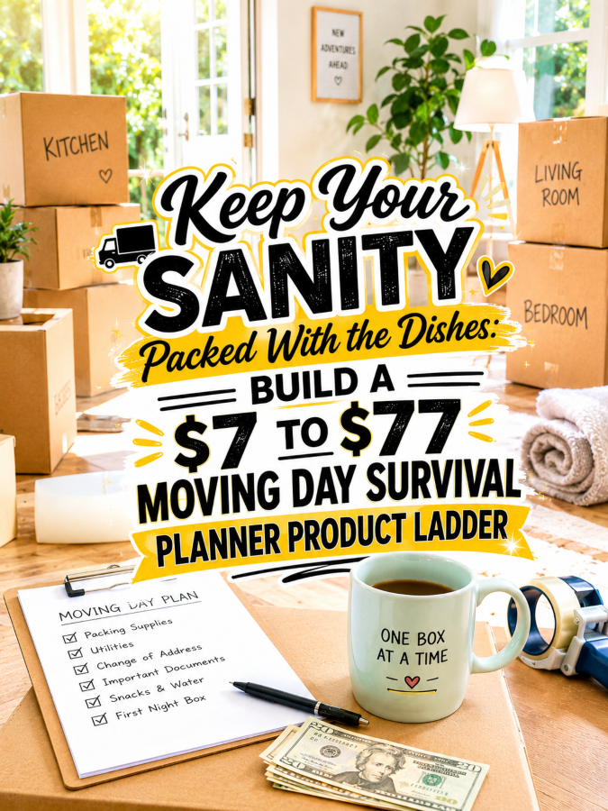 Keep Your Sanity Packed With the Dishes: Build a to Moving Day Survival Planner Product Ladder Keep Your Sanity Packed With the Dishes: Build a to Moving Day Survival Planner Product Ladder