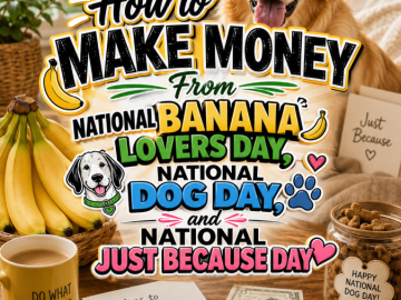 How to Make Money From National Banana Lovers Day, National Dog Day, and National Just Because Day How to Make Money From National Banana Lovers Day, National Dog Day, and National Just Because Day