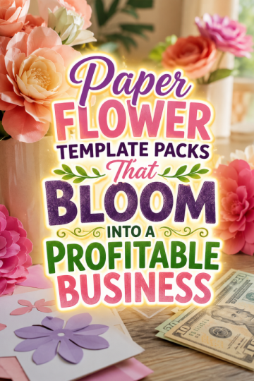 Paper Flower Template Packs That Bloom Into a Profitable Business