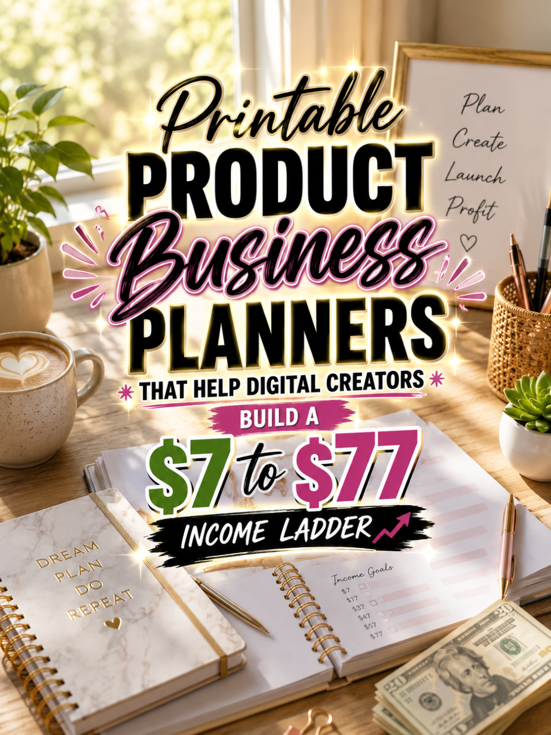 Printable Product Business Planners That Help Digital Creators Build a to Income Ladder Printable Product Business Planners That Help Digital Creators Build a to Income Ladder