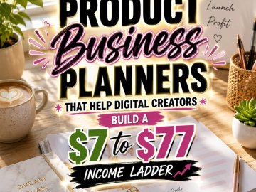 Printable Product Business Planners That Help Digital Creators Build a  to  Income Ladder
