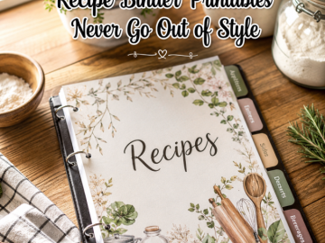 Why Recipe Binder Printables Never Go Out of Style Why Recipe Binder Printables Never Go Out of Style