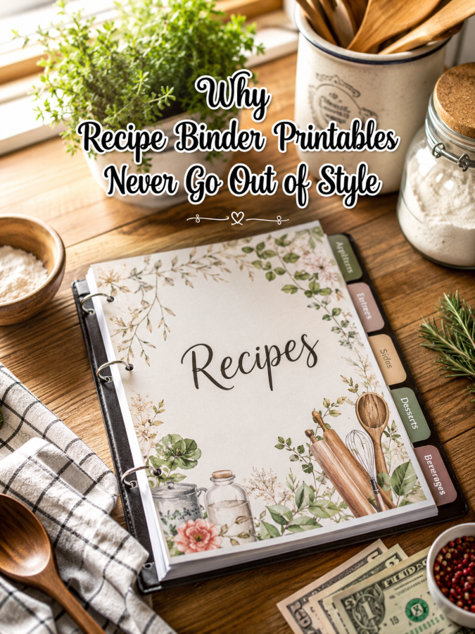Why Recipe Binder Printables Never Go Out of Style Why Recipe Binder Printables Never Go Out of Style