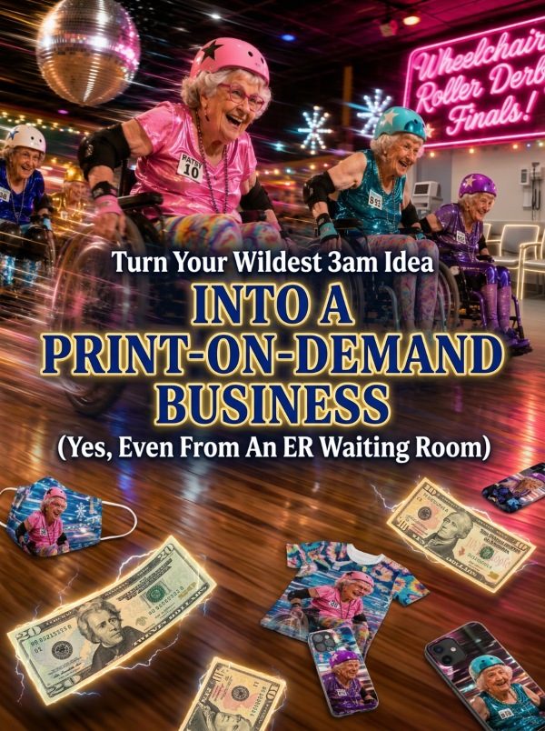 Turn Your Wildest 3am Idea Into A Print-On-Demand Business (Yes, Even From An ER Waiting Room) Turn Your Wildest 3am Idea Into A Print-On-Demand Business (Yes, Even From An ER Waiting Room)